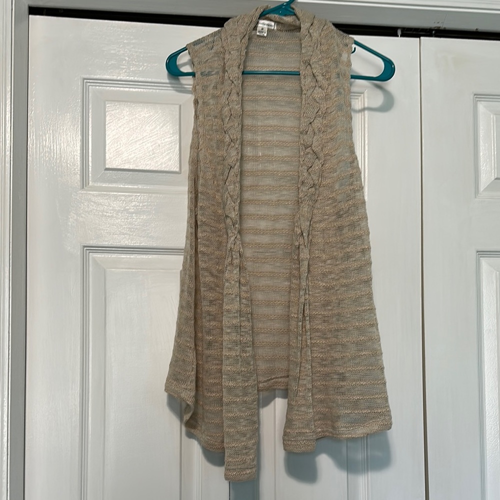 John Paul Richard Sleeveless Knit Cardigan
